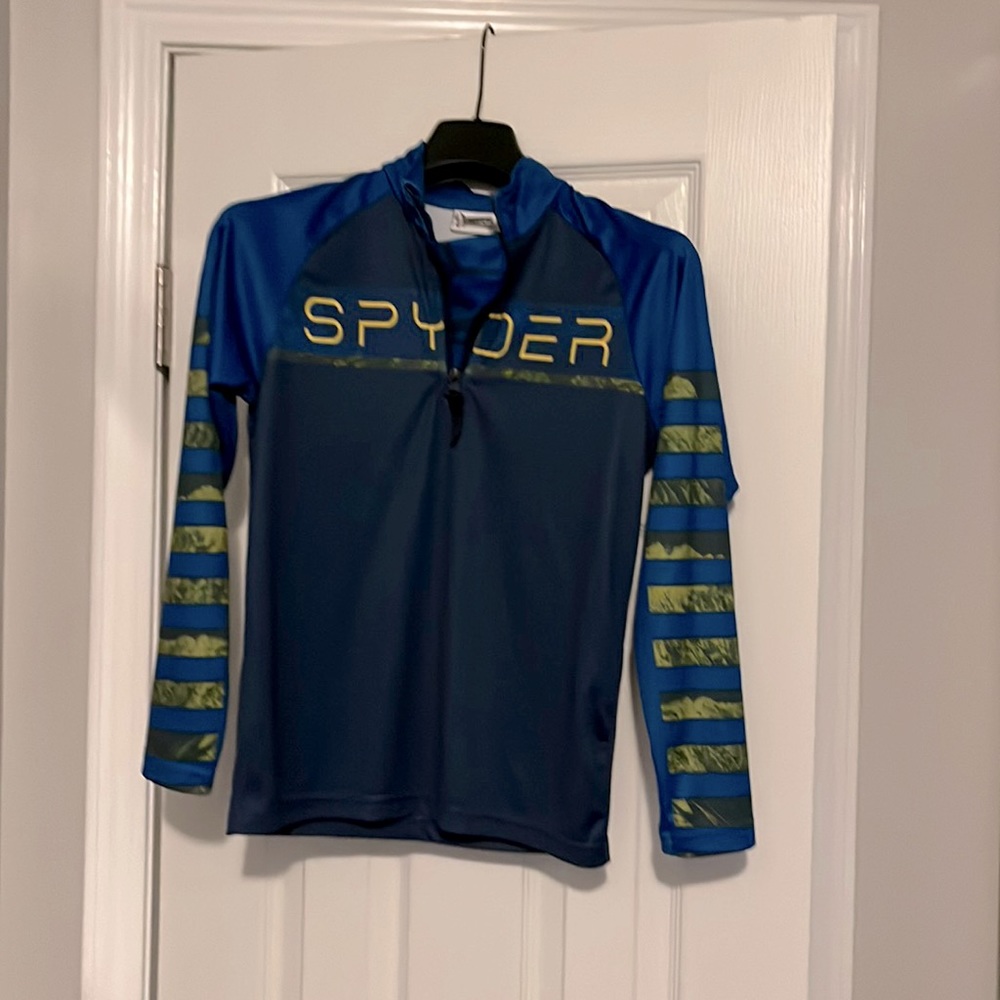 Boys Spyder 1/4 zip ski top